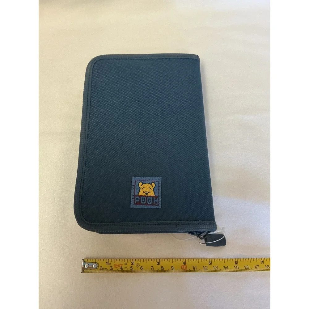 Disney Winnie the Pooh Zippered Organizer Case and Ballpoint Pen Set Navy Blue